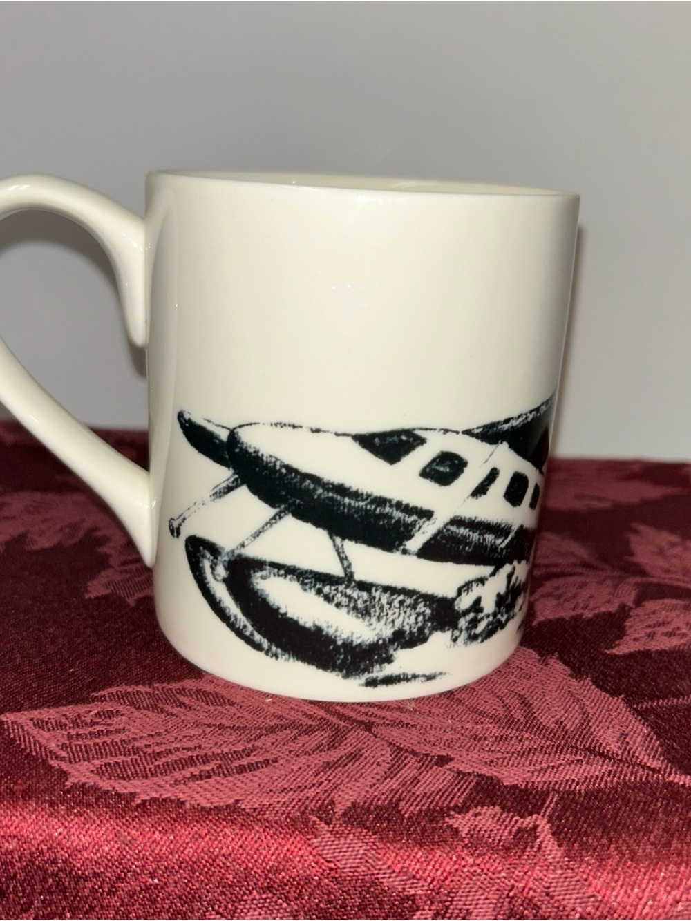Ralph Lauren Mug Maritime Stripe Sea Plane  LRL Coffee Cup Mug Nautical 14 Oz